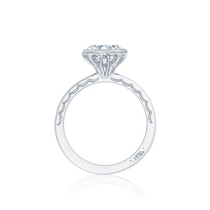 Tacori 18k White Gold Starlit Round Diamond Engagement Ring (0.35 CTW)