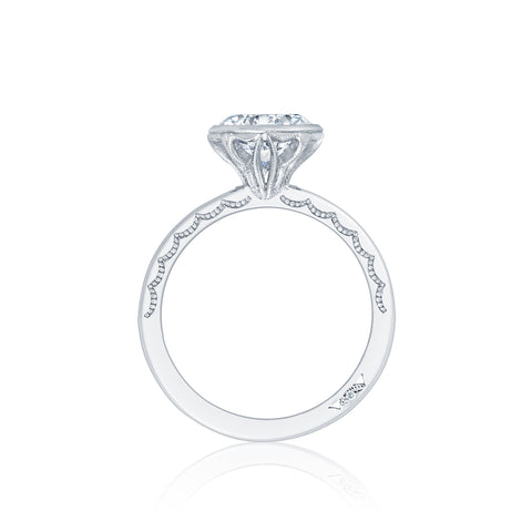 Tacori 18k White Gold Starlit Round Diamond Engagement Ring Setting  (0.35 CTW)