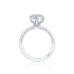 Tacori 18k White Gold Starlit Princess Diamond Engagement Ring (0.15 CTW)