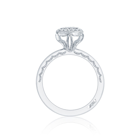 Tacori 18k White Gold Starlit Princess Diamond Engagement Ring Setting  (0.15 CTW)