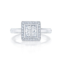 Load image into Gallery viewer, Tacori 18k White Gold Starlit Princess Diamond Engagement Ring (0.19 CTW)
