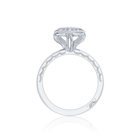 Tacori 18k White Gold Starlit Princess Diamond Engagement Ring Setting  (0.19 CTW)