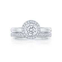 Load image into Gallery viewer, Tacori 18k White Gold Starlit Round Diamond Engagement Ring (0.16 CTW)