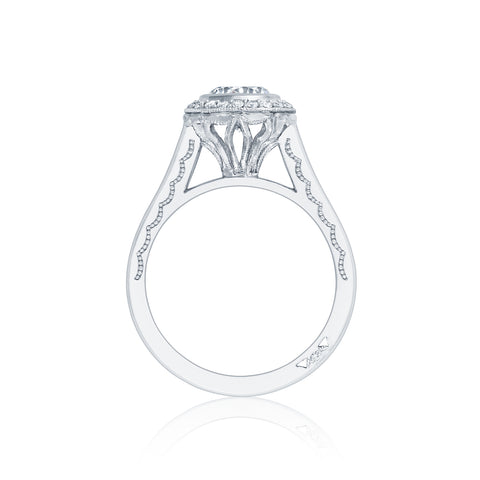 Tacori 18k White Gold Starlit Princess Diamond Engagement Ring Setting  (0.16 CTW)