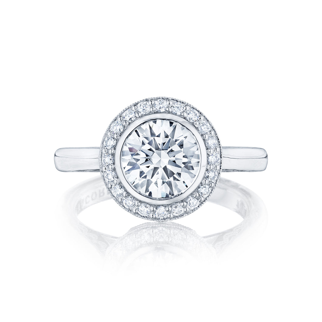 Tacori Platinum Starlit Round Diamond Engagement Ring (0.24 CTW)