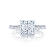 Load image into Gallery viewer, Tacori 18k White Gold Starlit Princess Diamond Engagement Ring (0.13 CTW)