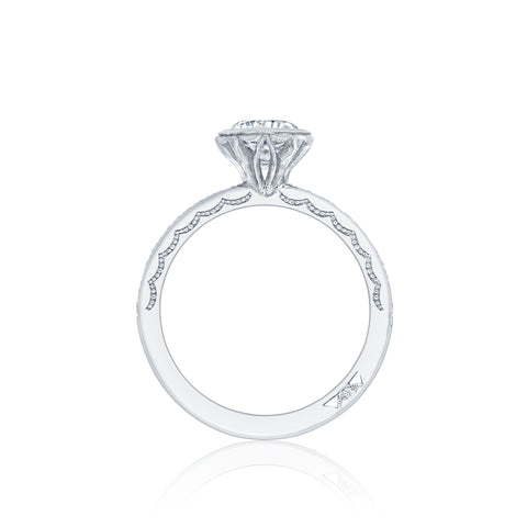 Tacori 18k White Gold Starlit Round Diamond Engagement Ring Setting  (0.13 CTW)