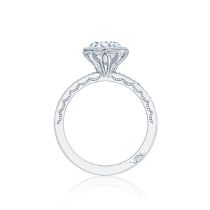Tacori 18k White Gold Starlit Round Diamond Engagement Ring (0.13 CTW)