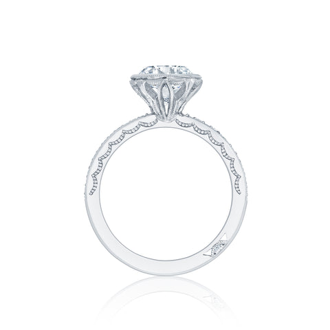 Tacori 18k White Gold Starlit Round Diamond Engagement Ring Setting   (0.13 CTW)