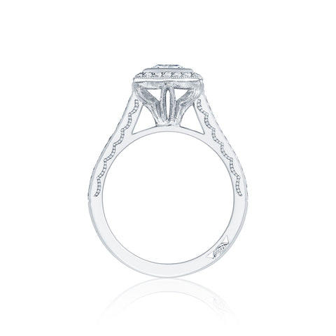 Tacori 18k White Gold Starlit Princess Diamond Engagement Ring Setting  (0.33 CTW)