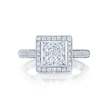 Load image into Gallery viewer, Tacori 18k White Gold Starlit Princess Diamond Engagement Ring (0.41 CTW)