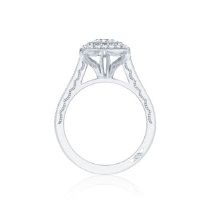 Tacori 18k White Gold Starlit Princess Diamond Engagement Ring Setting  (0.41 CTW)