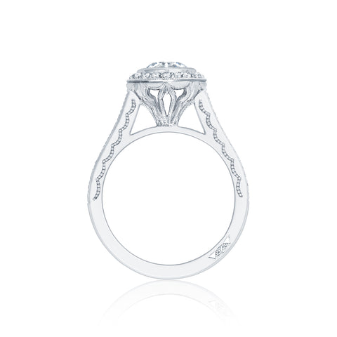 Tacori 18k White Gold Starlit Round Diamond Engagement Ring Setting  (0.3 CTW)