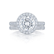 Load image into Gallery viewer, Tacori 18k White Gold Starlit Round Diamond Engagement Ring (0.44 CTW)