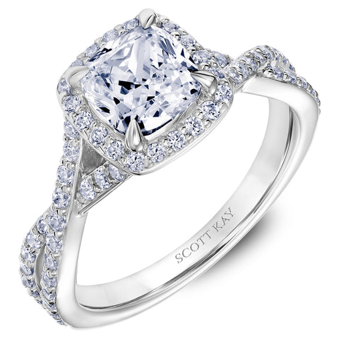 Scott Kay Namaste Engagement Ring (0.51  CTW)