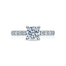 Load image into Gallery viewer, Tacori 18k White Gold Clean Crescent Round Diamond Engagement Ring (0.6 CTW)