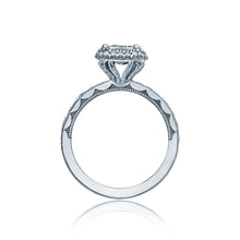 Load image into Gallery viewer, Tacori 18k White Gold Blooming Beauties White Gold Princess Diamond Engagement Ring (0.65 CTW)