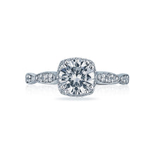 Load image into Gallery viewer, Tacori 18k White Gold Dantela Round Diamond Engagement Ring (0.25 CTW)