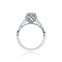 Load image into Gallery viewer, Tacori 18k White Gold Dantela Round Diamond Engagement Ring (0.25 CTW)