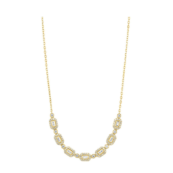 14k Gold Diamond Fashion Necklace 0.48CTW