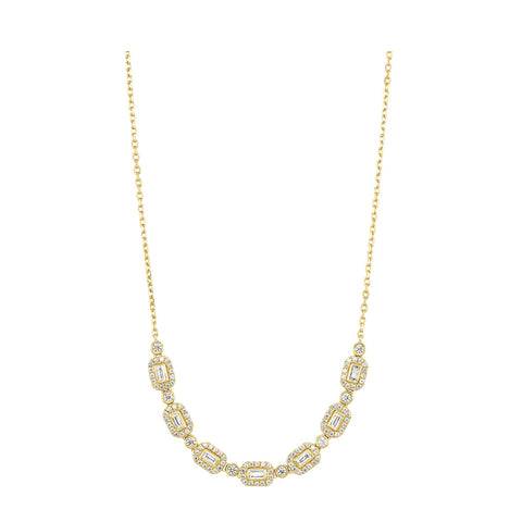 14k Gold Diamond Fashion Necklace 0.48CTW