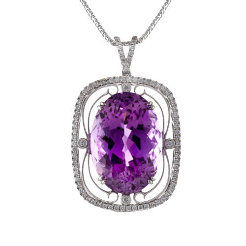 Simon G tp272 COLOR PENDANT IN 18K GOLD WITH DIAMONDS