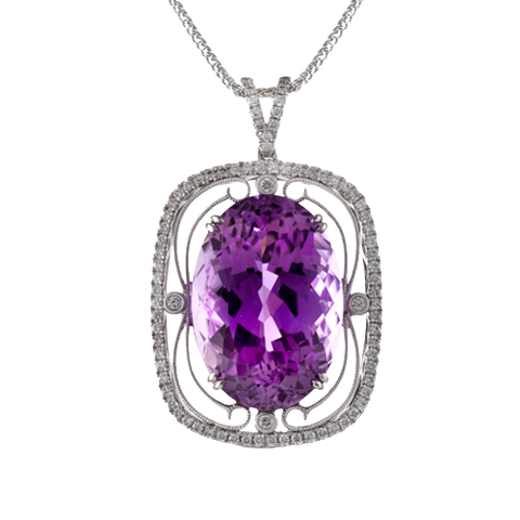 Simon G tp272 COLOR PENDANT IN 18K GOLD WITH DIAMONDS