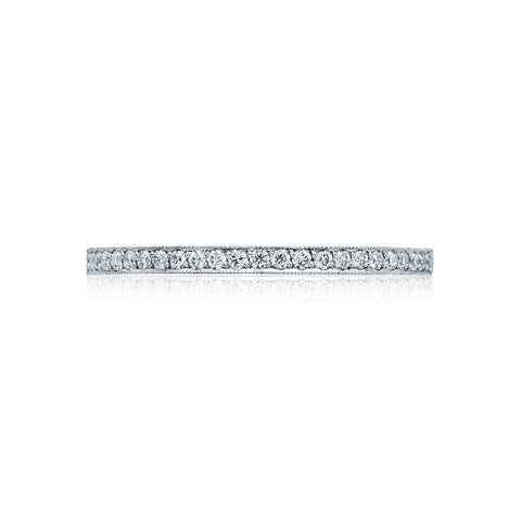 Tacori 18k White Gold Sculpted Crescent Diamond Wedding Band (0.17 CTW)