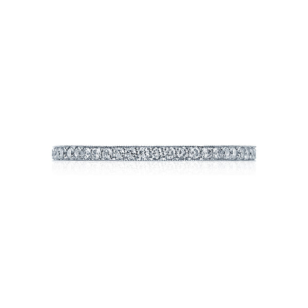 Tacori 18k White Gold Sculpted Crescent Diamond Wedding Band (0.35 CTW)