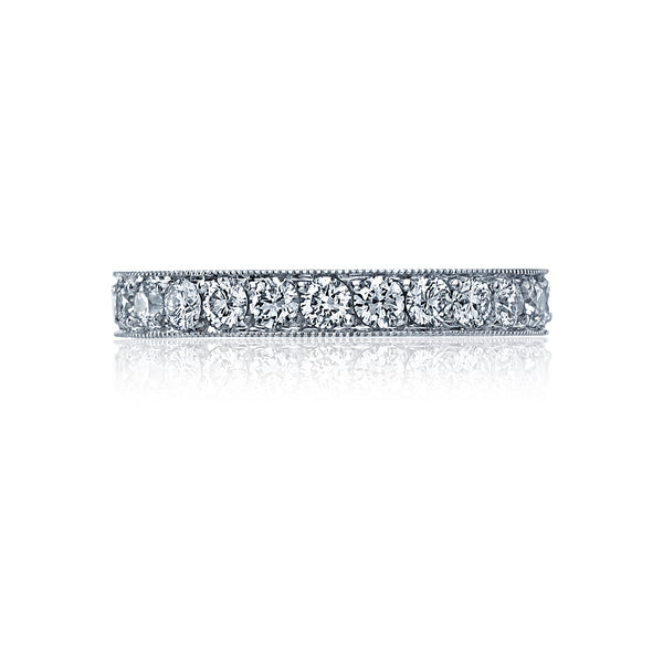 Tacori 18k White Gold Sculpted Crescent Diamond Wedding Band (1.35 CTW)