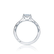 Load image into Gallery viewer, Tacori 18k White Gold Sculpted Crescent Princess Diamond Engagement Ring (0.05 CTW)