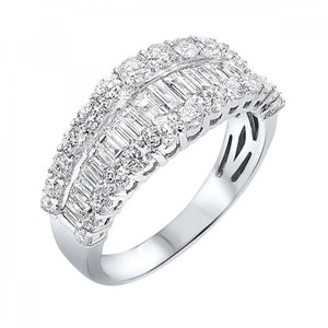 14k White Gold Diamond Ring 1.5CTW
