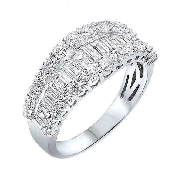 14k White Gold Diamond Ring 1.5CTW