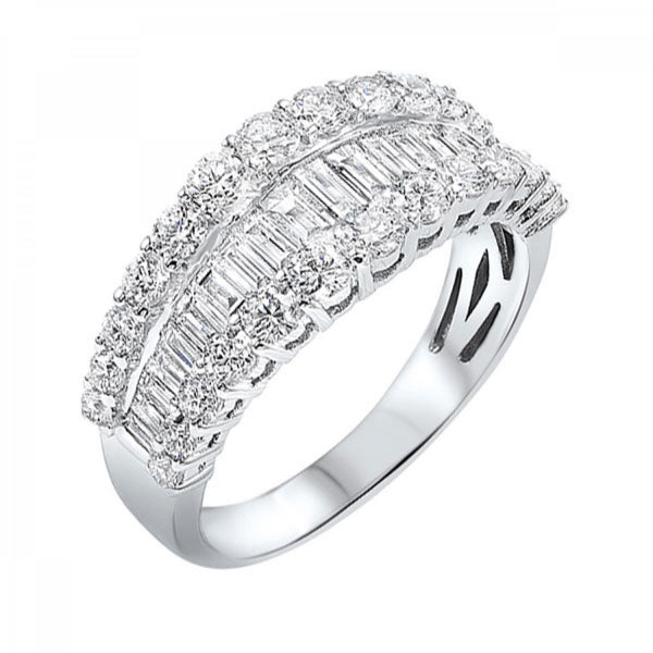 14k White Gold Diamond Ring 0.99CTW
