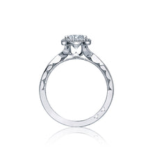 Load image into Gallery viewer, Tacori 18k White Gold Sculpted Crescent Round Diamond Engagement Ring (0.06 CTW)