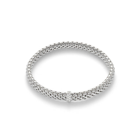 Fope VENDOME White Gold Diamond Bracelet (0.10 CTW) -Size Medium