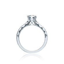 Load image into Gallery viewer, Tacori 18k White Gold Sculpted Crescent Round Diamond Engagement Ring (0.1 CTW)