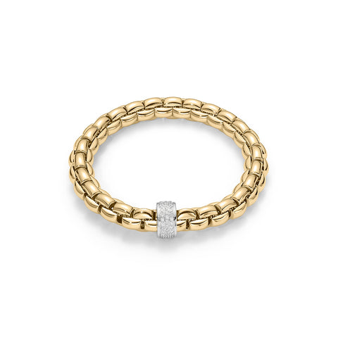 Fope EKA Yellow Gold Diamond Bracelet (0.63 CTW)