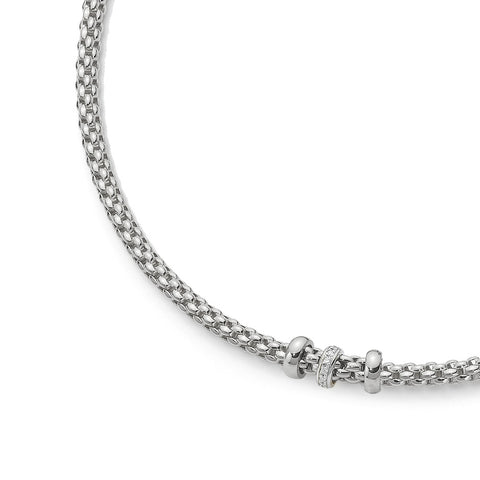 Fope SOLO White Gold Diamond Necklace (0.10 TCW)