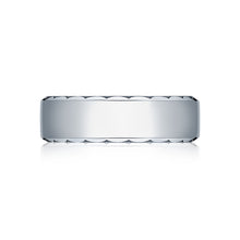 Load image into Gallery viewer, Tacori 18k White Gold Sculpted Crescent Wedding Band 7mm