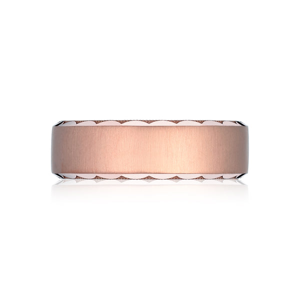 Tacori 18k Rose Gold Sculpted Crescent Wedding Band