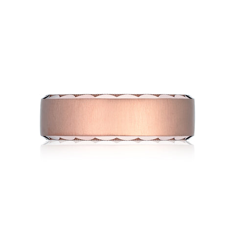 Tacori 18k Rose Gold Sculpted Crescent Wedding Band