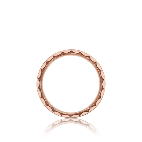 Tacori 18k Rose Gold Sculpted Crescent Wedding Band