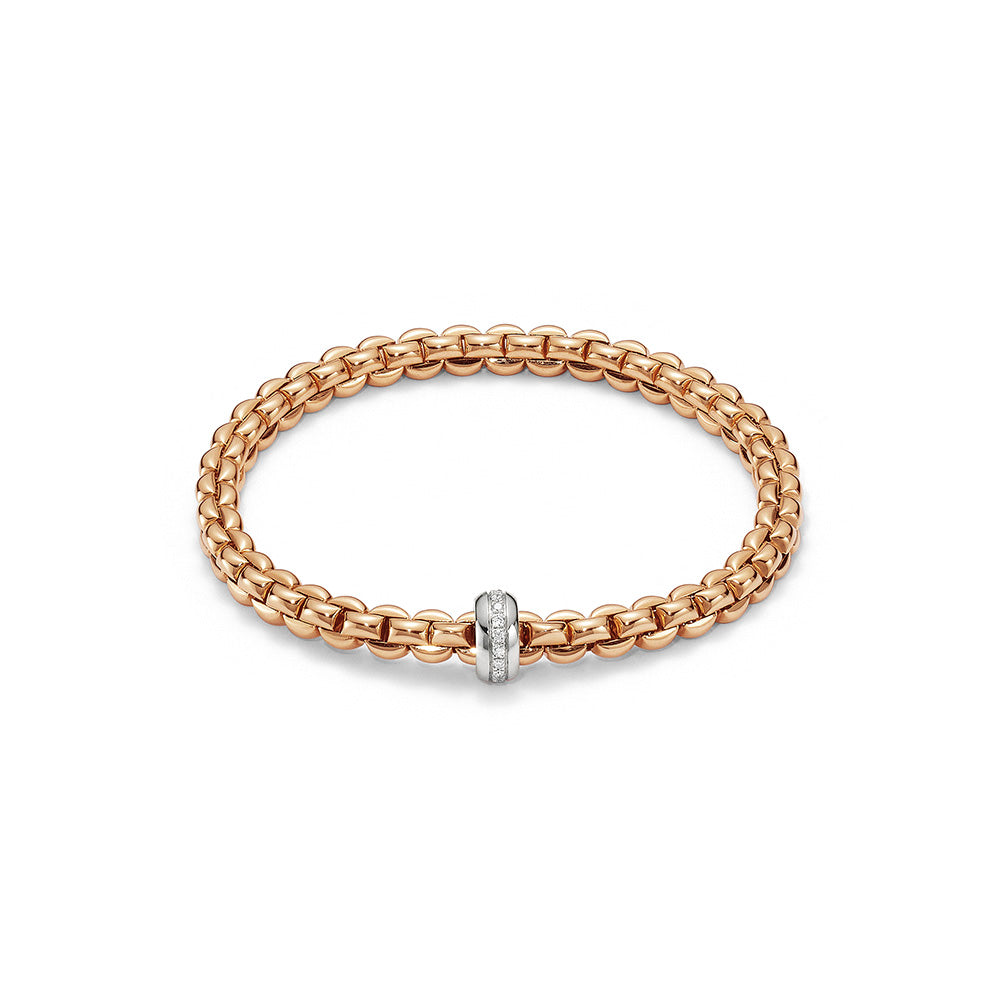 Fope 18K White Gold Solo Collection Diamond Bracelet, Small Size –  Meierotto Jewelers