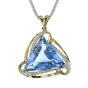 Simon G lp4918 COLOR PENDANT IN 18K GOLD WITH DIAMONDS