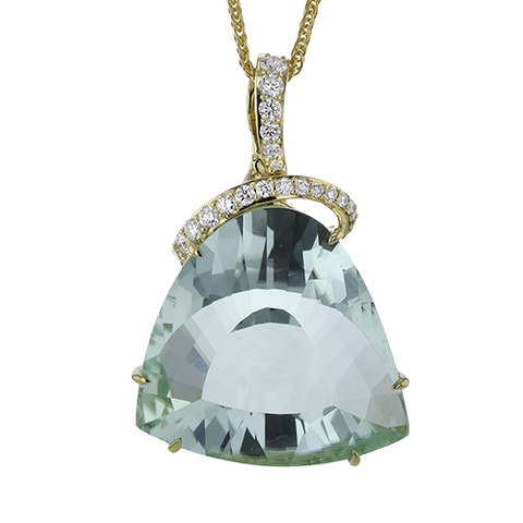 Simon G lp4893 Color Pendant in 18k Gold with Diamonds