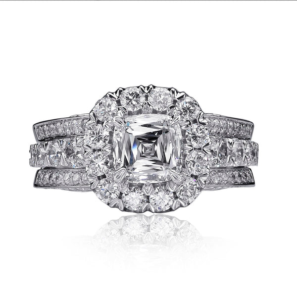 Christopher Designs Crisscut Engagement Ring (1.11 CTW)