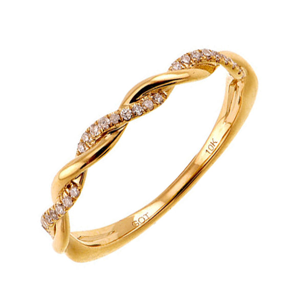 Yellow Gold Diamond Fashion Ring