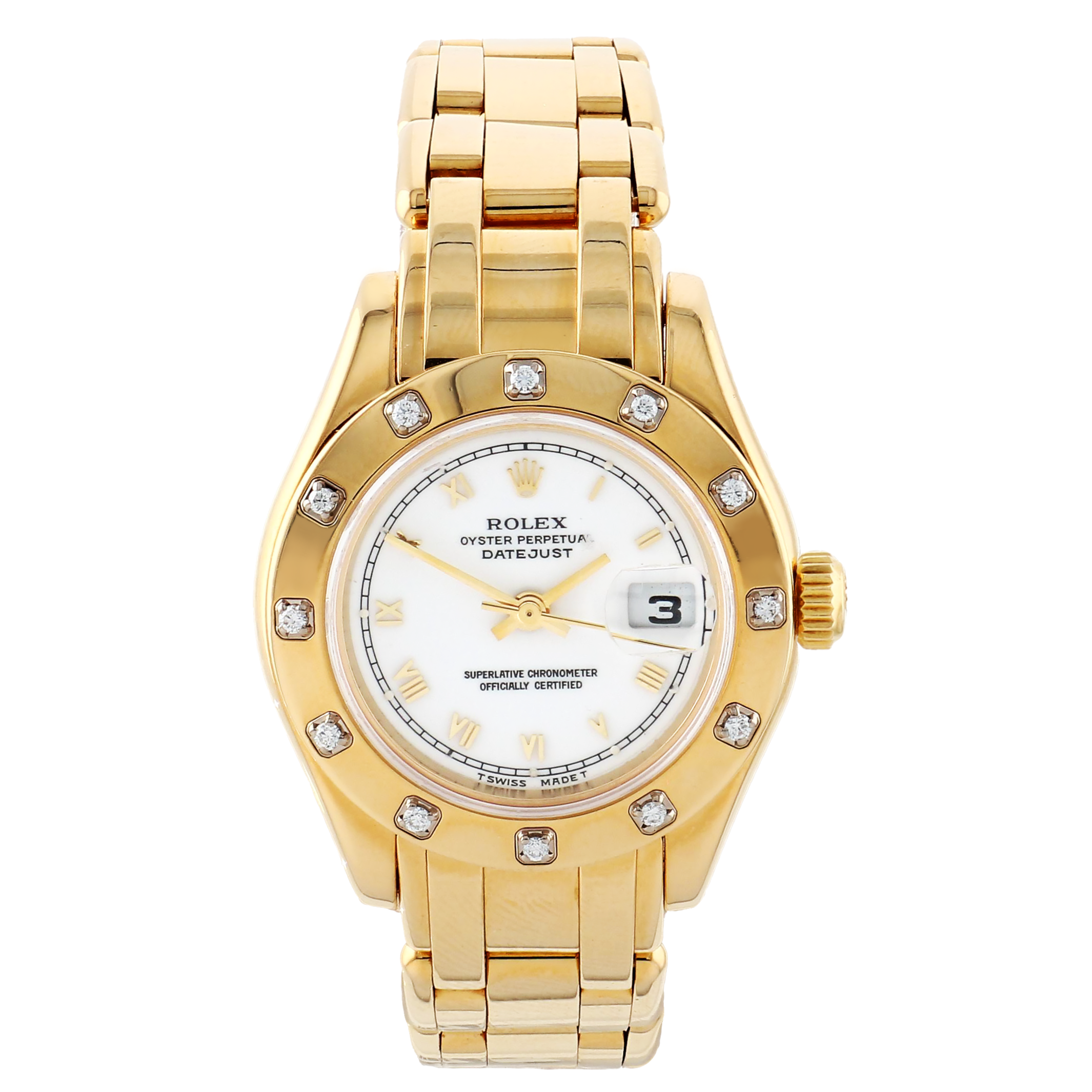 Rolex 80318 Pearlmaster 18k Yellow Gold 29mm