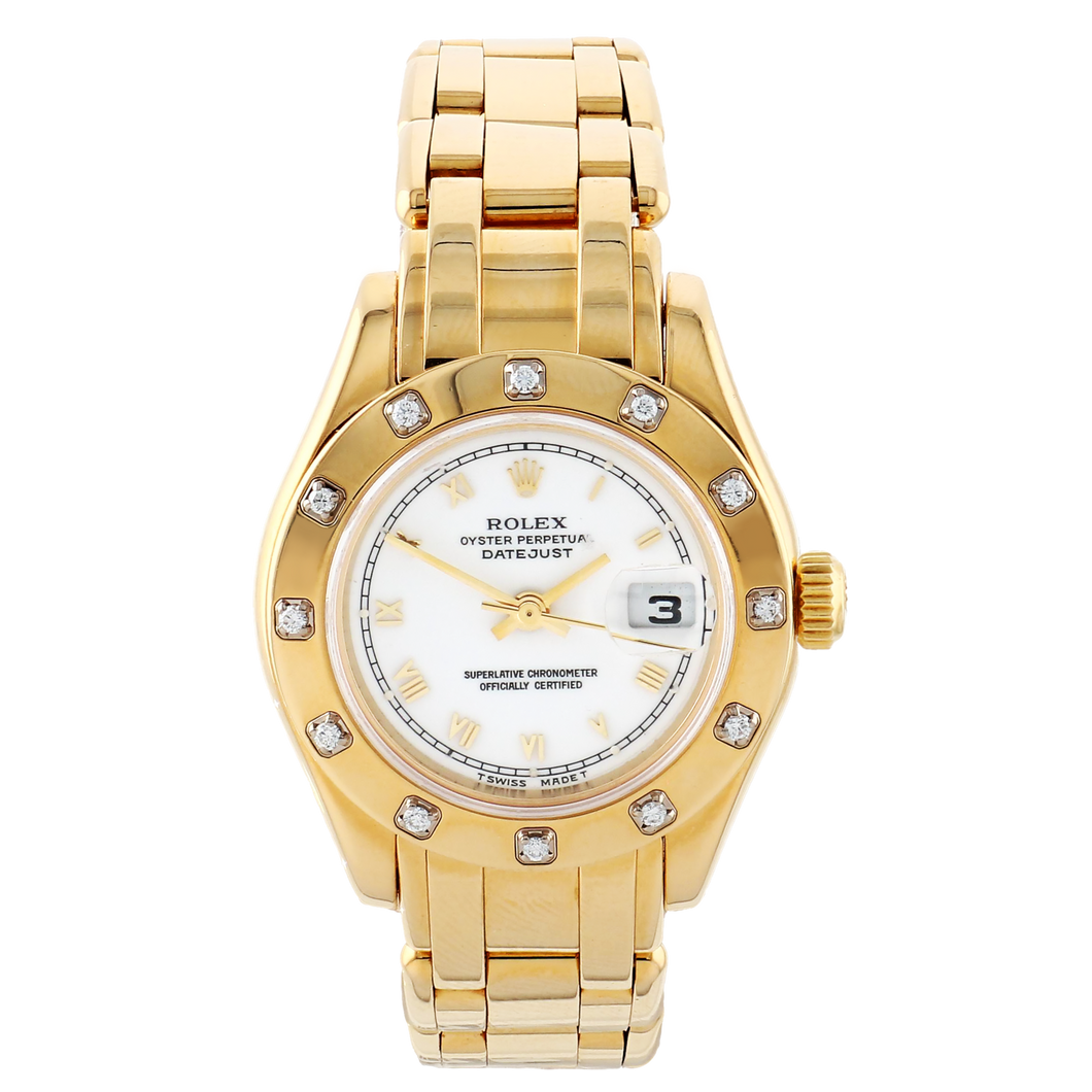 Rolex Datejust Pearlmaster 18K Yellow Gold Watch
